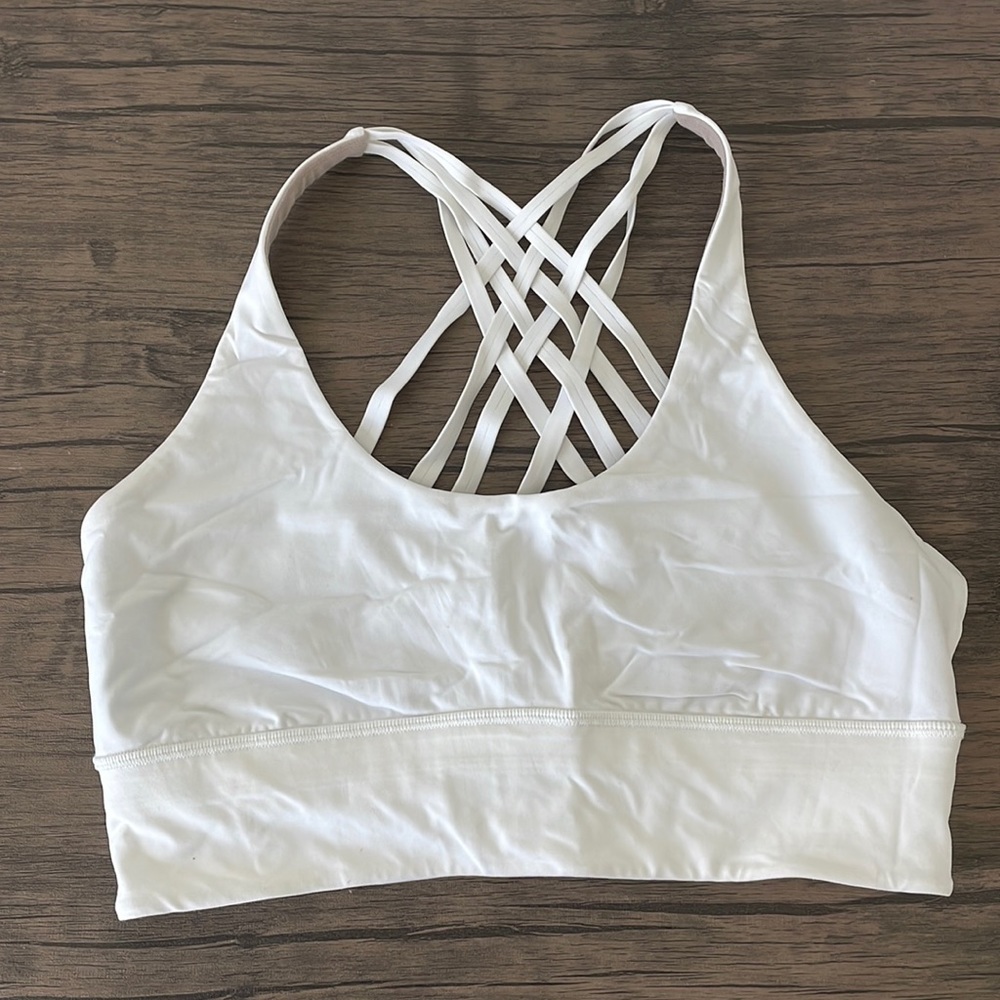 LULULEMON SPORTS BRA NEW W/O TAGS WHITE SIZE 12